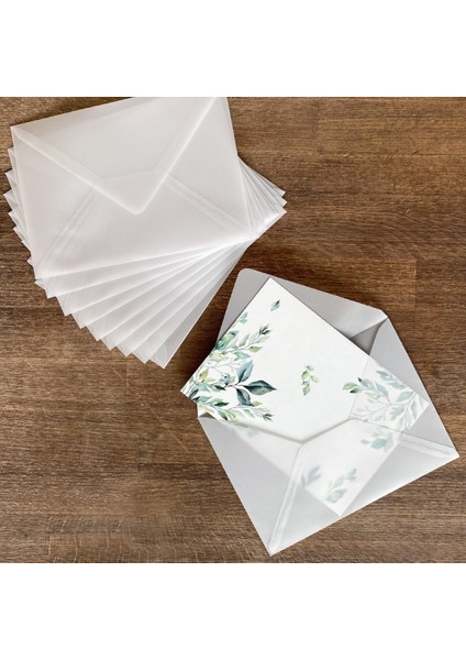 Beyaz Transparan Zarf, 7x9 cm 10 Adet
