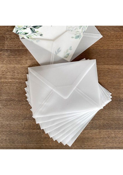 Beyaz Transparan Zarf, 7x9 cm 10 Adet