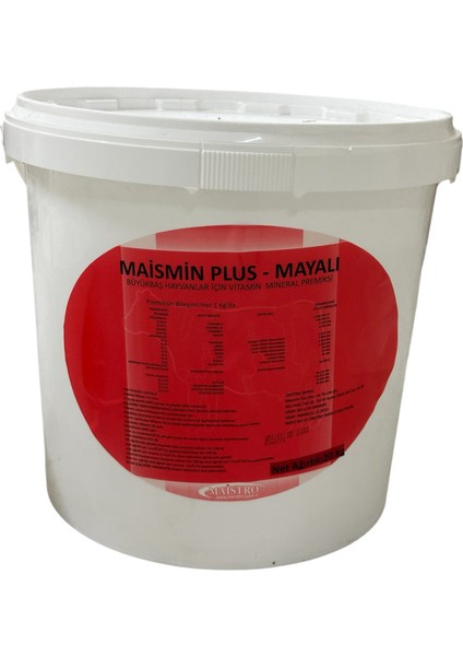 Maismin Plus - Mayalı - 20 Kg Büyükbaş Hayvanlar İçin Vitamin ve Mineral Premiksi