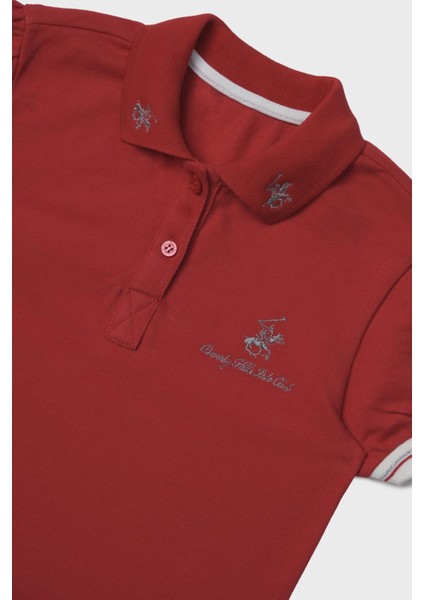 Beverly Hills Polo Club  Kız Çocuk Kırmızı T-Shirt 23SS2BHG529