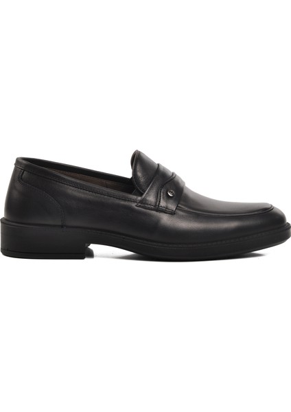 Esse 28342 Siyah Ortopedik Geniş Kalıp Deri Erkek Klasik Ayakkabı