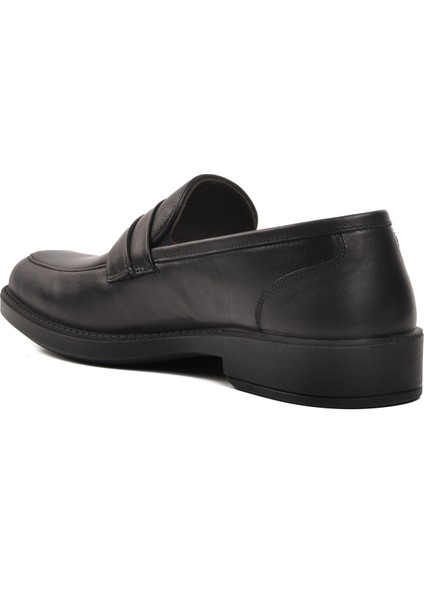 Esse 28342 Siyah Ortopedik Geniş Kalıp Deri Erkek Klasik Ayakkabı fırsatları