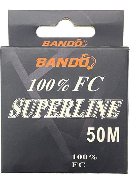 Süperline 0.38 mm 50M %100 Fluorocarbon Misina 9.1 kg Çeker