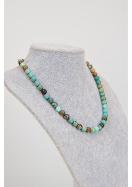 Krizokol Doğal Taş 8 mm Dizi Kolye fiyatları