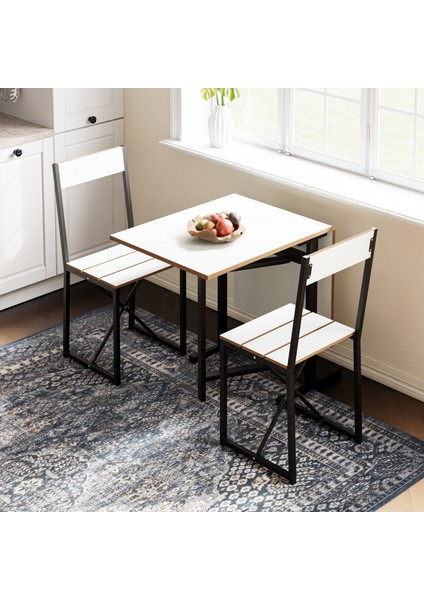 Katlanır Mutfak Masa Sandalye Takımı 1447