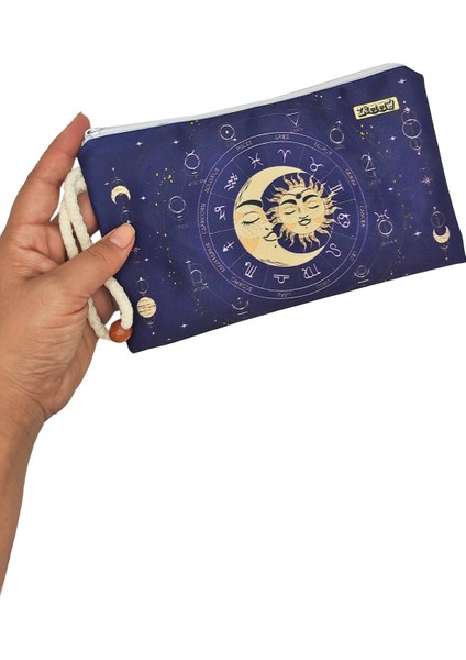 Tarot Desenli Kalem Kutusu Yıkanabilir Bez Kalemlik fiyatları