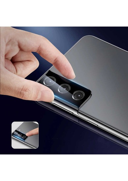 Kilifone - Samsung Galaxy S21 - Kamera Lens Koruyucu 3D Kamera Camı