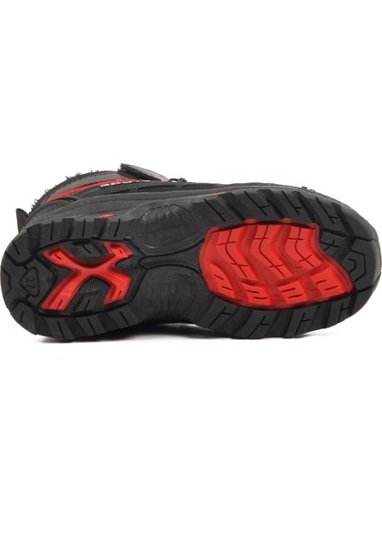 1831-P Siyah-Kırmızı Içi Kürklü Çocuk Bot indirimleri