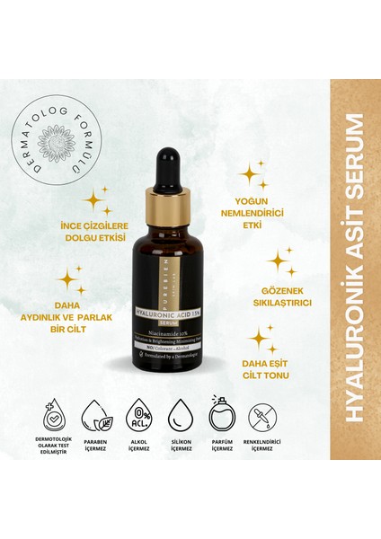 PUREBIEN SKIN LAB Hyaluronik Asit  % 1.5 Serum - Yoğun Nemlendirici ve Cilt Tonu Eşitsizliklerini Azaltıcı etki
%1.5 HYALURONİK ASİT + %10 NİASİNAMİD ve antioksidanlarla artan etki