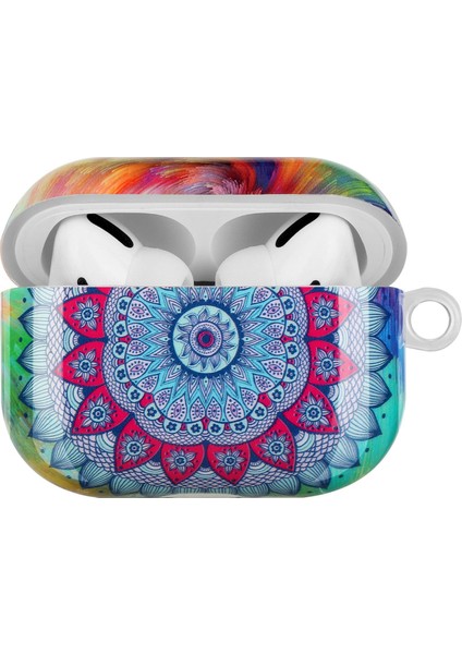 Apple Airpods için Pro Desen Baskı Imd Tpu Kutusu Anti Damla Kabuk Koruyucu İle Kordon Mandala Çiçek Kulaklık Kılıfı (Yurt Dışından) fiyatları