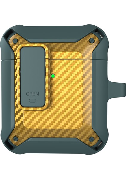 Taşınabilir 2 In 1 Tpu + Pc Çerçeve Darbeye Dayanıklı Şarj Airpods için Anti Damla Koruyucu 1 2 Kulaklık Kılıfı (Yurt Dışından)