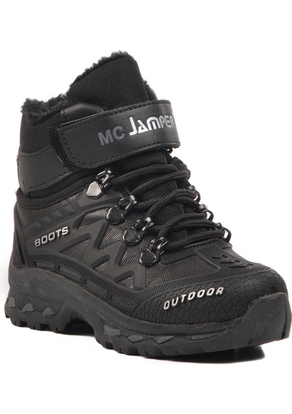 1831-P Siyah Içi Kürklü Çocuk Bot modelleri