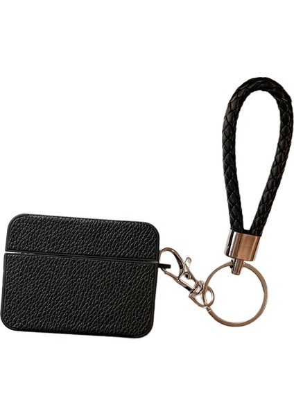 Apple Airpods Pro 2 için Koruyucu Litchi Doku Pu + Tpu tooth Şarj Kayışlı Kulaklık Kılıfı (Yurt Dışından)