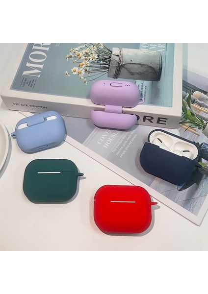 Airpods Pro 2 için Darbeye Dayanıklı tooth 2.2Mm Yumuşak Silikon Kalınlaşmış Koruyucu İle Anti Kayıp Toka Kulaklık Kılıfı (Yurt Dışından)