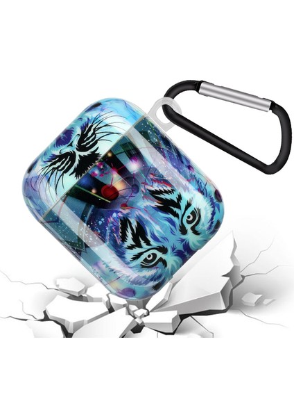 Apple Airpods için Şarj Lı 2016 2019 Kablosuz Şarj Lı Airpods 2019 Imd Desen Baskı Yumuşak Tpu Koruyucu Kanca Kurt İle Kulaklık Kılıfı (Yurt Dışından) fiyatları