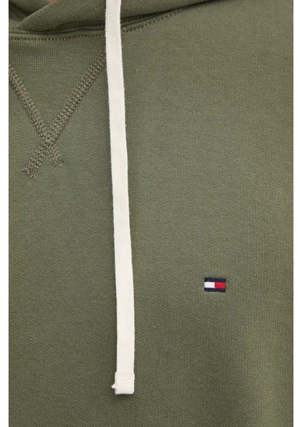 Logolu Pamuklu Regular Fit Kapüşonlu Sweat Erkek Sweat Mw0Mw37230 Plı