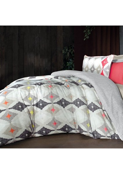 Elısta Flanel Nevresim Takımı Çift Kişilik - Gri fırsatları