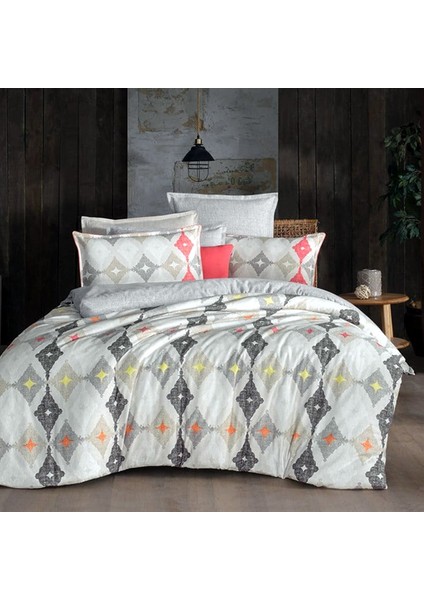 Elısta Flanel Nevresim Takımı Çift Kişilik - Gri indirimleri