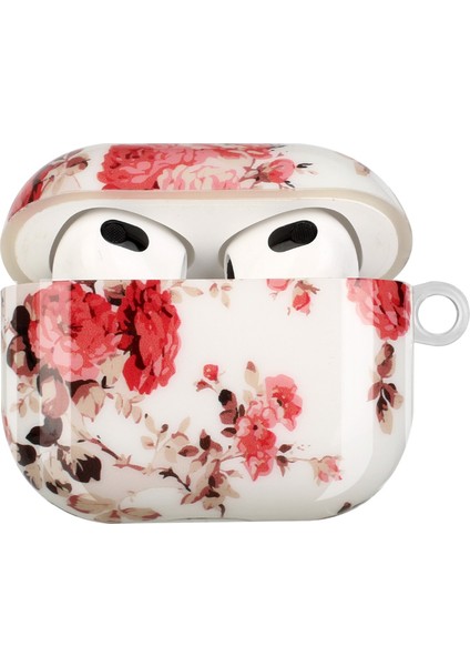 Apple Airpods için 3 Koruyucu Imd Desen Baskı Tpu Koruyucu İle Kordon Çiçek Kulaklık Kılıfı (Yurt Dışından) fiyatları