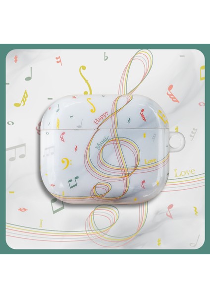 Apple Airpods 3 için Imd Şık Desen Koruyucu Damla Geçirmez Tpu Notlar Kulaklık Kılıfı (Yurt Dışından) fiyatları