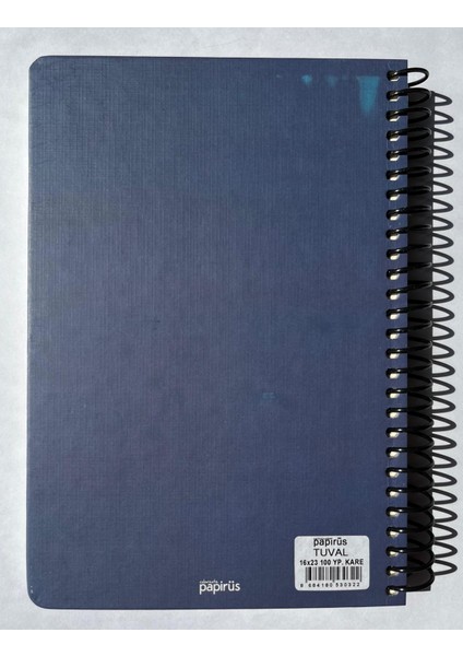 Tuval Serisi Kareli Defter, Spiralli, Sert Kapaklı (Ön Kapak Görseli; Meyve Sepeti ile Natürmort) 16 x 23 Cm, 100 Yaprak