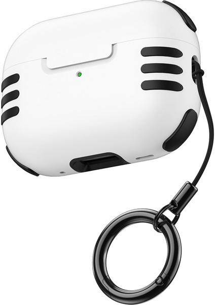 Airpods Pro 2 için Toz Geçirmez Asılı Tokalı tooth Sert Pc Kulaklık Kılıfı (Yurt Dışından)