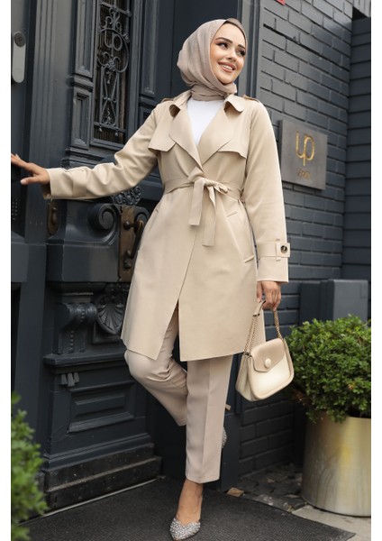 Kemerli Bej Tesettür Kap 72131BEJ