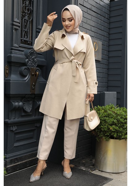 Kemerli Bej Tesettür Kap 72131BEJ fiyatları