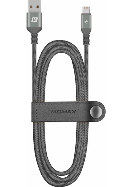 Elite Link Mfı 1.2m Dokuma Yıldırım 8pin USB Data Sync Şarj Kablosu, iPhone iPad Ipod Için-Gri (Yurt Dışından)
