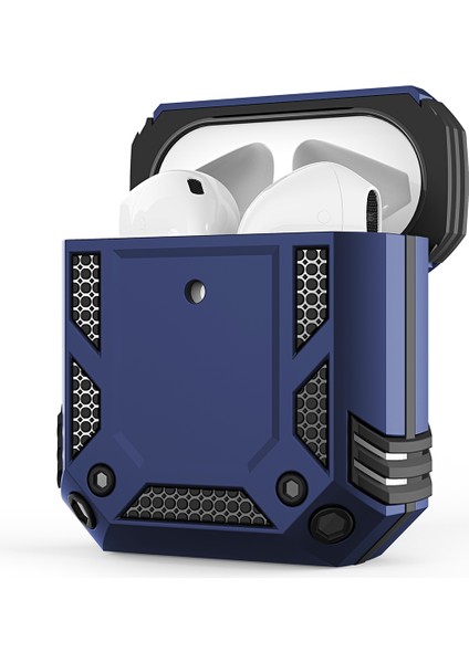 Apple Airpods için Kablosuz 2019 Airpods 2019 2016 Mavı Düşmeye Dayanıklı Pc+Tpu Koruma Kulaklık Kılıfı (Yurt Dışından) fiyatları