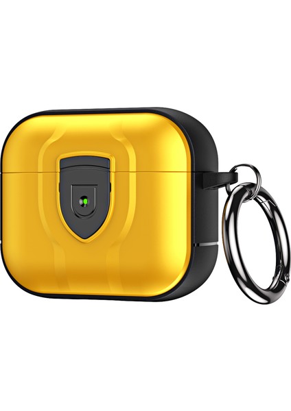 Apple Airpods 3 için tooth Basın Kilit Pc + Tpu Drop Proof Asılı Toka Ile Kulaklık Kılıfı (Yurt Dışından)