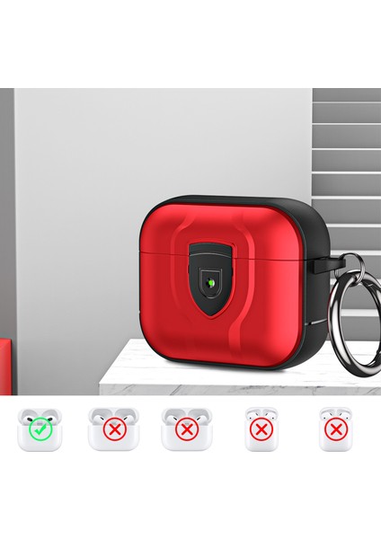 Apple Airpods 3 için tooth Basın Kilit Pc + Tpu Drop Proof Asılı Toka Ile Kulaklık Kılıfı (Yurt Dışından) fiyatları