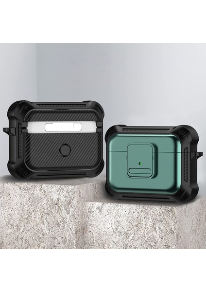 Apple Airpods Pro için Şık Koruyucu Tpu+Pc Basma Düğmesi İle Düşmeye Dayanıklı Kulaklık Kılıfı (Yurt Dışından) fiyatları