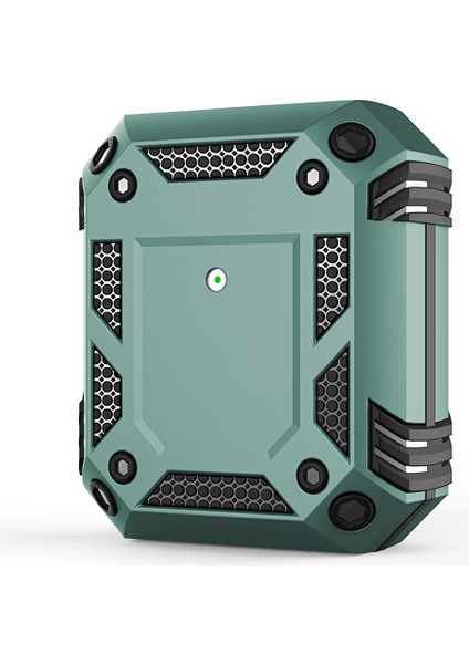 Apple Airpods için Kablosuz 2019 Airpods 2019 2016 Ordu İ için Düşmeye Dayanıklı Pc+Tpu Koruma Kulaklık Kılıfı (Yurt Dışından)