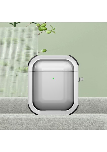 Apple Airpods için 2016 2019 Airpods Kablosuz 2019 Pc+Tpu Şeffaf Lı Karabina Kulaklık Kılıfı (Yurt Dışından) fiyatları