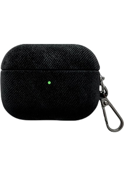 Apple Airpods Pro 2 için tooth Koruyucu Süet Doku Tpu Metal Tokalı Kulaklık Kılıfı (Yurt Dışından)