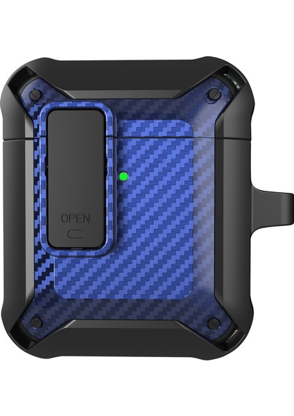 Taşınabilir 2'Si 1 Arada Tpu + Pc Çerçeve Darbeye Dayanıklı Airpods için Tokalı Anti Damla Koruyucu 1 2 Kulaklık Kılıfı (Yurt Dışından)