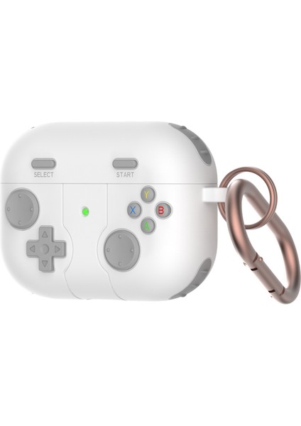 Apple Airpods 3 için Oyun Denetleyicisi Tam Yumuşak Silikon Tam Vücut Koruyucu Anahtarlık Kulaklık Kılıfı (Yurt Dışından)