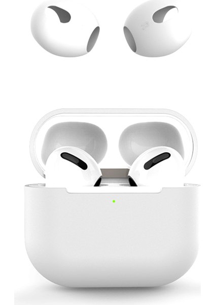 Apple Airpods 3 için Taşınabilir Koruyucu Kulakiçi Kulak Lı Yumuşak Silikon Koruyucu Kulaklık Kılıfı (Yurt Dışından)