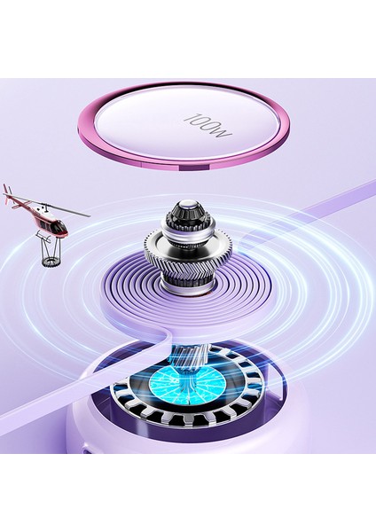 Star Serisi 1,2m 3'ü 1 Arada Geri Çekilebilir 100W Hızlı Şarj Kablosu Tarih Kablosu-Mavi (Yurt Dışından) fırsatları