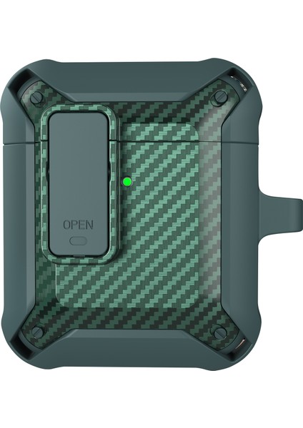 Taşınabilir 2 In 1 Tpu + Pc Çerçeve Darbeye Dayanıklı Şarj Airpods için Anti Damla Koruyucu 1 2 Kulaklık Kılıfı (Yurt Dışından)