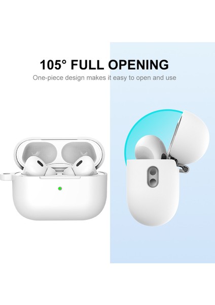 Apple Airpods Pro 2 için tooth Kalınlaşmış Silikon Damla Geçirmez Kanca Ile Kulaklık Kılıfı (Yurt Dışından) fiyatları