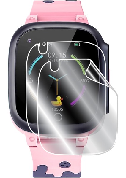 Jetzu Uz S25 - Smartberry Z40 Akıllı Çocuk Saati ile Uyumlu Ipg Hydrogel Ekran Koruyucu (2 Adet)