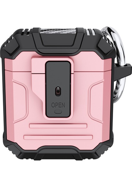 Apple Airpods için 2016 2019 Airpods Kablosuz 2019 Pc+Sılıkon Tek Tuşla Kolay Açılır Kulaklık Kılıfı (Yurt Dışından)