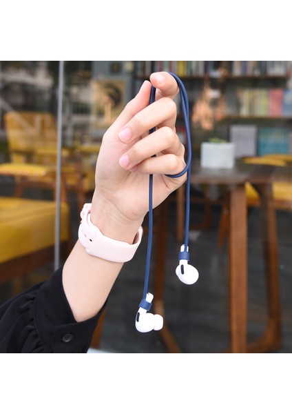 Airpods Pro için Silikon + Kordonu + Taşınabilir Kanca Kulaklık Kılıfı (Yurt Dışından) fiyatları