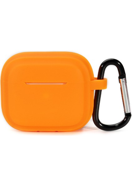 Airpods Pro 2 için Kutusu Darbeye Dayanıklı Yumuşak Silikon , Anti Kayıp Karabina Turuncu Kulaklık Kılıfı (Yurt Dışından)