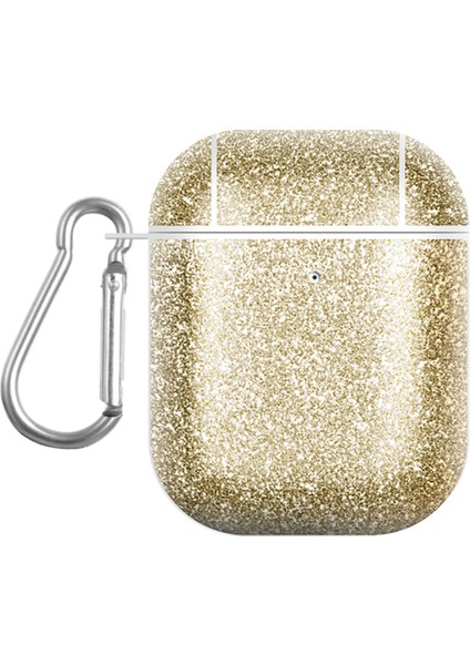 Apple Airpods için 2016 2019 Airpods Kablosuz 2019 Glıtter Tpu+Pu Kulaklık Kılıfı (Yurt Dışından)