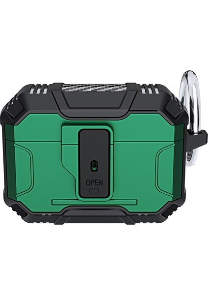 Apple Airpods Pro için Şarj Koruyucu Yumuşak Tpu+Pc Çizilmeye Dayanıklı Kulaklık Kılıfı (Yurt Dışından)