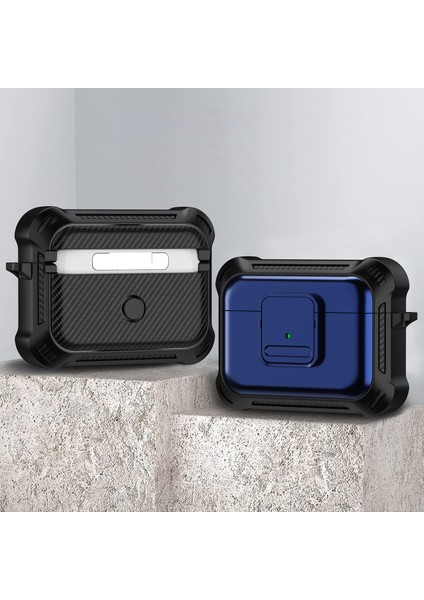 Apple Airpods Pro için Şık Koruyucu Tpu+Pc Basma Düğmesi İle Damlamaya Dayanıklı Kulaklık Kılıfı (Yurt Dışından) fiyatları