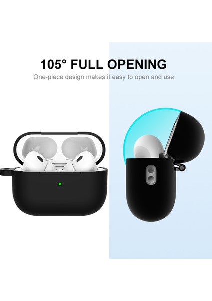 Apple Airpods Pro 2 için tooth Kalınlaşmış Silikon Damla Geçirmez Kanca Kulaklık Kılıfı (Yurt Dışından) fiyatları
